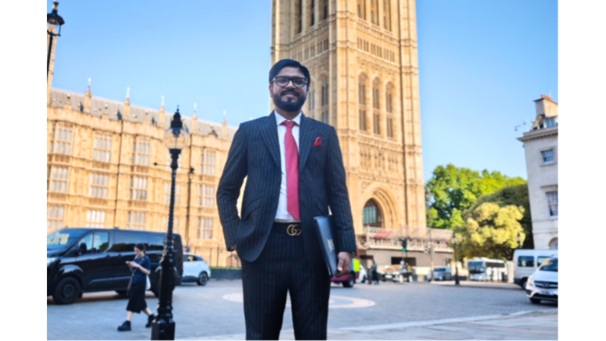 Advocate & CA Harsh Girish Patel Represents India at the House of Lords, UK Parliament