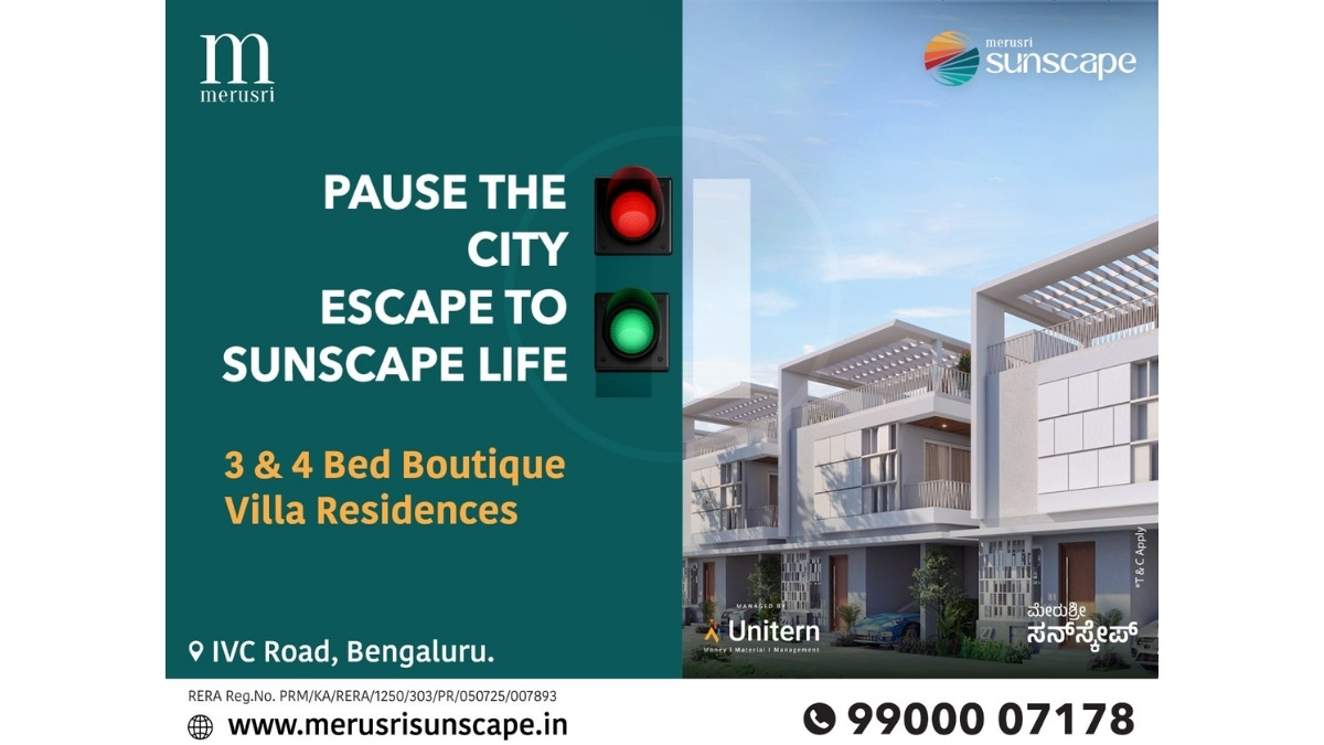Merusri Developers Launches ‘Merusri Sunscape’ — A Boutique Villa Community Redefining Luxury Living in North Bengaluru